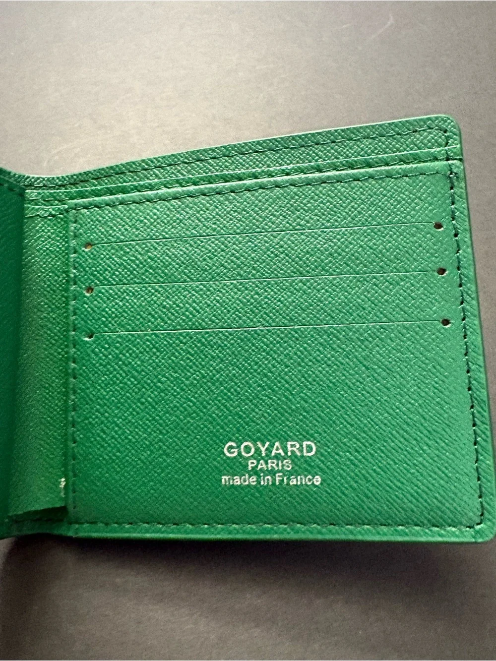 Fashion Men’s Green Bifold Wallet Multicolored Print